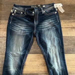 Miss Me easy skinny curvy fit jeans sz 34